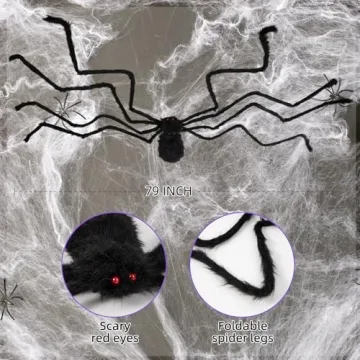 Halloween Spider Web LED Lights - 250 Count