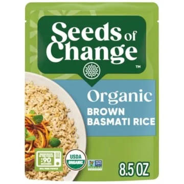SEEDS OF CHANGE Organic Brown Basmati Rice, Pack of 6