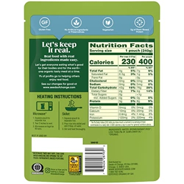 SEEDS OF CHANGE Organic Brown Basmati Rice, Pack of 6