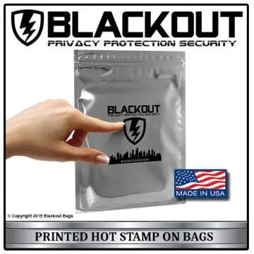 BLACKOUT Faraday Cage EMP Bags Premium Ultra Thick 12pc Prepping Kit Laptops Tablets Smartphones Hard Drives