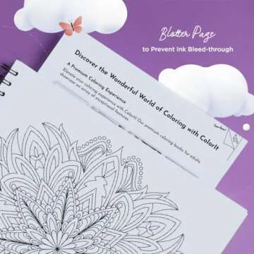 Mandala Coloring Book for Adults with Thick Artist Quality Paper, Hardback Covers, and Spiral Binding by ColorIt