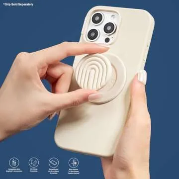 PopSockets iPhone 16 Pro Case Compatible with MagSafe, Phone Case for iPhone 16 Pro, Wireless Charging Compatible - Mist