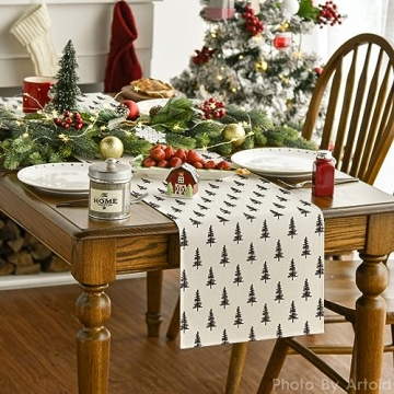 Artoid Mode Christmas Table Runner for Festive Dining