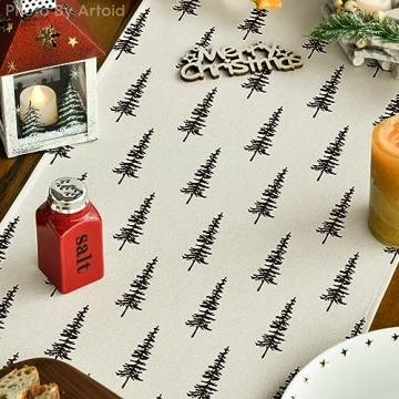 Artoid Mode Christmas Table Runner for Festive Dining