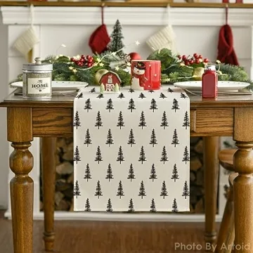 Artoid Mode Christmas Table Runner for Festive Dining