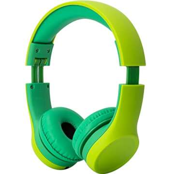 Snug Play+ Kids Headphones with Volume Limiting for Toddlers (Boys/Girls) - Green, Adult