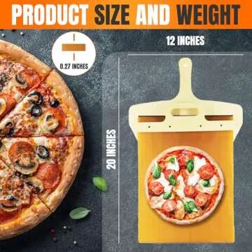 Sliding Pizza Peel Tool for Easy Baking Transfers