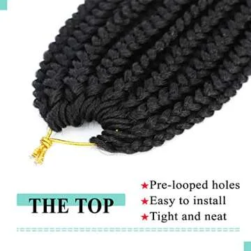 Flagship Crochet Box Braids 18 Inch - Easy Install & Full Look