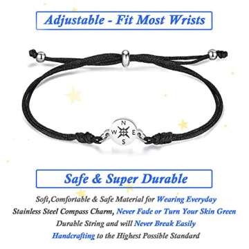 Graduation Gifts for Her Him Kindergarten Class of 2025 Cool High School College Graduation Gift 5th 8th Grade Teen Bracelet Women Jewelry Cards Middle School Nurse Senior Daughter Student Link