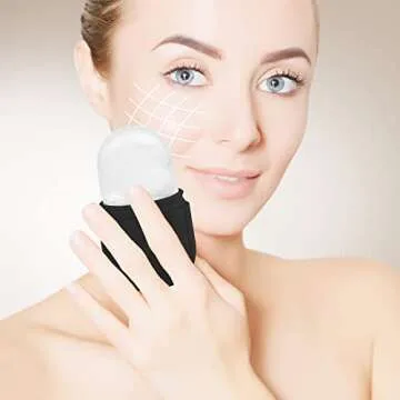 Ice Roller for Face and Eye, Upgrated Ice Face Roller, Ice Facial Cube,Facial Ice Roller Skin Care Tool for Eye Puffiness Relief & Remove Fine Lines Beauty Gift for Women(Black)