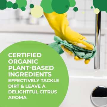 CLEAN ROOTS Organic Bathroom Cleaner with Citrus Freshness