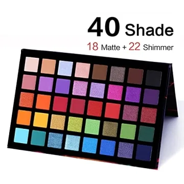 UCANBE 40 Color Eyeshadow Palette for Vibrant Looks