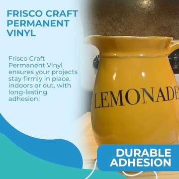 Frisco Craft Matte Black Permanent Vinyl for All Projects