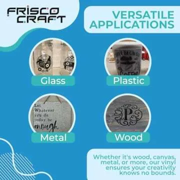 Frisco Craft Matte Black Permanent Vinyl for All Projects