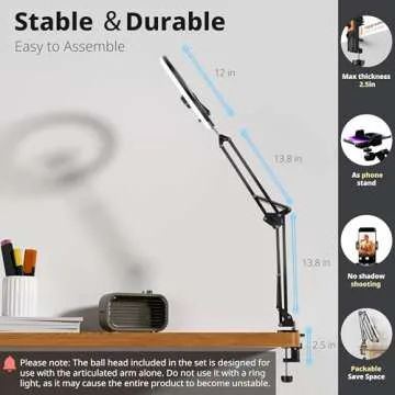 UBeesize 12’’ Ring Light for Professional Lighting Solutions