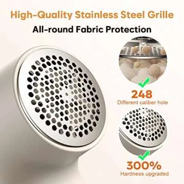 Rechargeable coldSky Fabric Shaver with Speed Control and LED