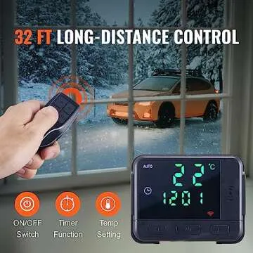 VEVOR 8KW Diesel Heater, Diesel Heater All in One with Remote Control and LCD Screen, Parking Bunk Heater, Fast Heating Low Noise, Portable Diesel Heater for Truck Van RV Trailer Camper and Indoors