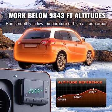 VEVOR 8KW Diesel Heater, Diesel Heater All in One with Remote Control and LCD Screen, Parking Bunk Heater, Fast Heating Low Noise, Portable Diesel Heater for Truck Van RV Trailer Camper and Indoors