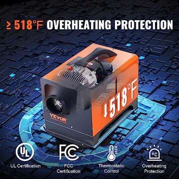 VEVOR 8KW Diesel Heater, Diesel Heater All in One with Remote Control and LCD Screen, Parking Bunk Heater, Fast Heating Low Noise, Portable Diesel Heater for Truck Van RV Trailer Camper and Indoors