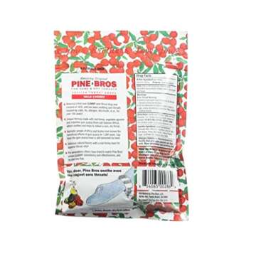 Pine Bros. Softish Throat Drops Wild Cherry - 30 count, Pack of 4