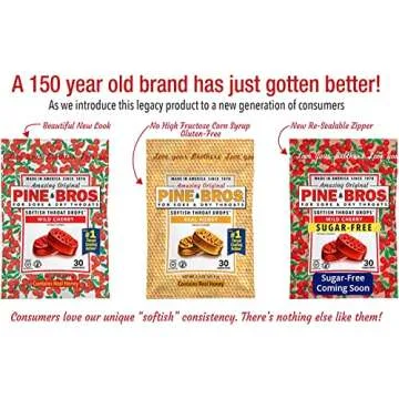 Pine Bros. Softish Throat Drops Wild Cherry - 30 count, Pack of 4