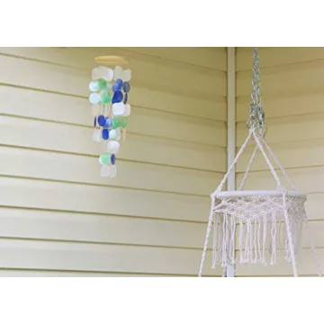 Beachcombers Capiz Wind Chime for Relaxing Home Decor