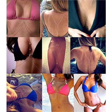 Tornito 8Pcs Body Chain Jewelry Set for Women