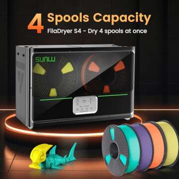 SUNLU Official 3D Printer Filament Dryer S4 - Efficient & Versatile