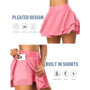 JoyGirl Pleated Tennis Skirt for Women - Athletic Skort