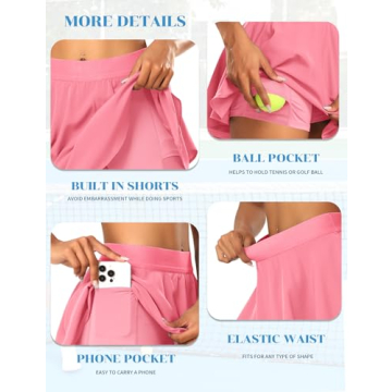 JoyGirl Pleated Tennis Skirt for Women - Athletic Skort