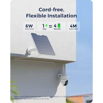 REOLINK 4K Solar Security Camera with Color Night Vision
