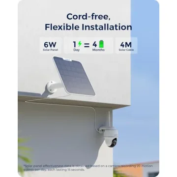 REOLINK 4K Solar Security Camera with Color Night Vision