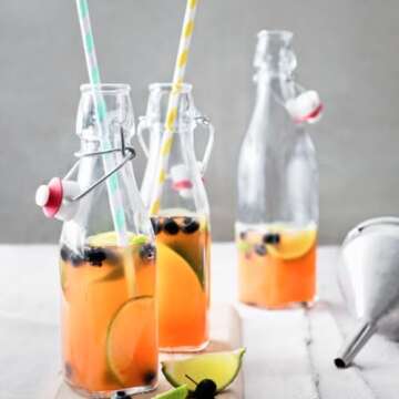 Bormioli Rocco Glass 8.5 Ounce Swing Top Bottle, Set of 4