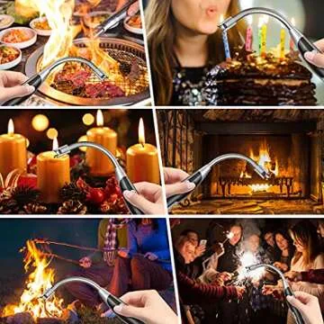 AT-Mizhi Electric Candle Lighter - USB Rechargeable Long Neck