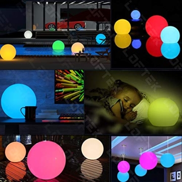 LOFTEK 8-inch LED Night Light Ball 16 Colors Dimmable