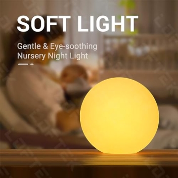 LOFTEK 8-inch LED Night Light Ball 16 Colors Dimmable