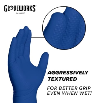 GLOVEWORKS HD Royal Blue Nitrile Gloves for Every Task