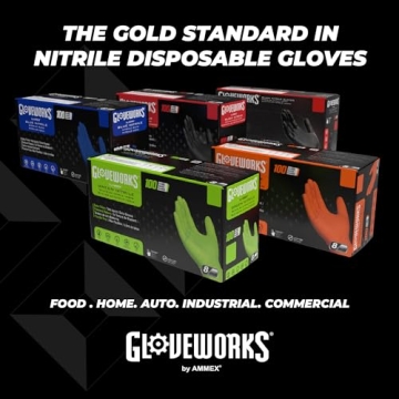 GLOVEWORKS HD Royal Blue Nitrile Gloves for Every Task