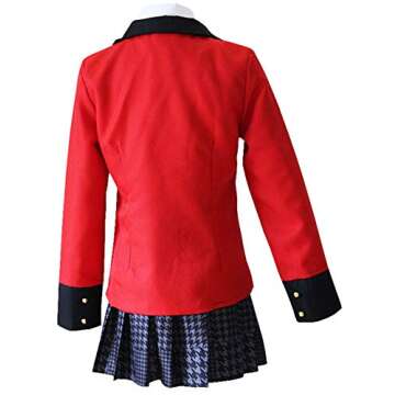 Yumeko Jabami Costume School Uniforms Anime Cosplay Party Full Set (Large)
