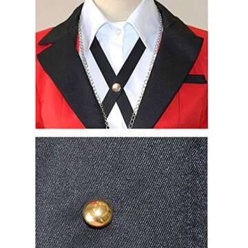Yumeko Jabami Costume School Uniforms Anime Cosplay Party Full Set (Large)
