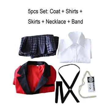 Yumeko Jabami Costume School Uniforms Anime Cosplay Party Full Set (Large)