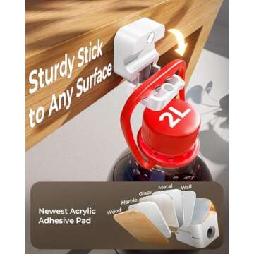 10Pack 2025 Upgraded Cord Organizer Magnetic Cable Clips [1s Lock] MRGLAS Cable Holder -Desk Cable Management [Cable Smooth Adjustable], Adhesive Wire Keeper for Nightstand Desktop Wall Car Office