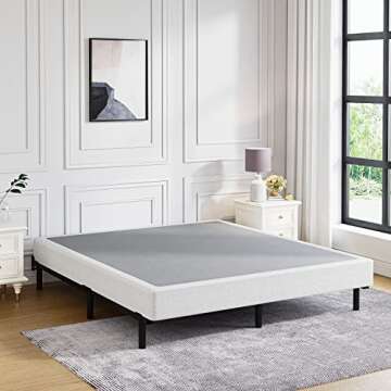 Aardhen Queen Box Spring - 5 Inch Metal Frame Mattress Foundation