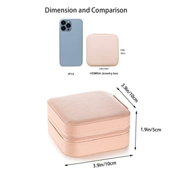 VOMNA Mini Jewelry Travel Case - Cute & Practical Organizer