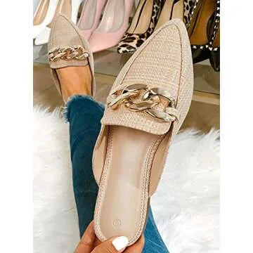 Stylish Backless Mules Flats for Women - Comfortable & Chic