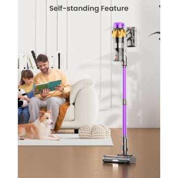 Powerful 550W Cordless Vacuum Cleaner with LED Display