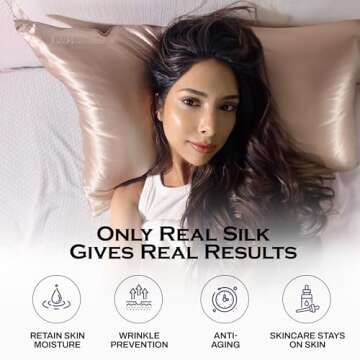 Lunar Silks Premium 100% Mulberry Silk Pillowcase for Hair and Skin