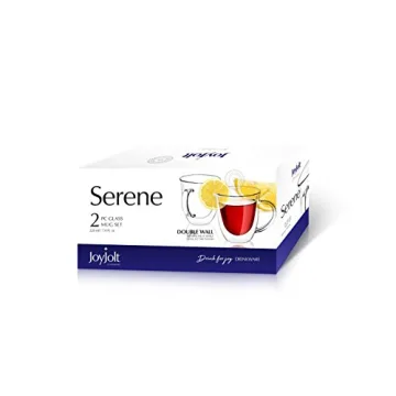 JoyJolt Double Walled Insulated Coffee Mugs Set of 2