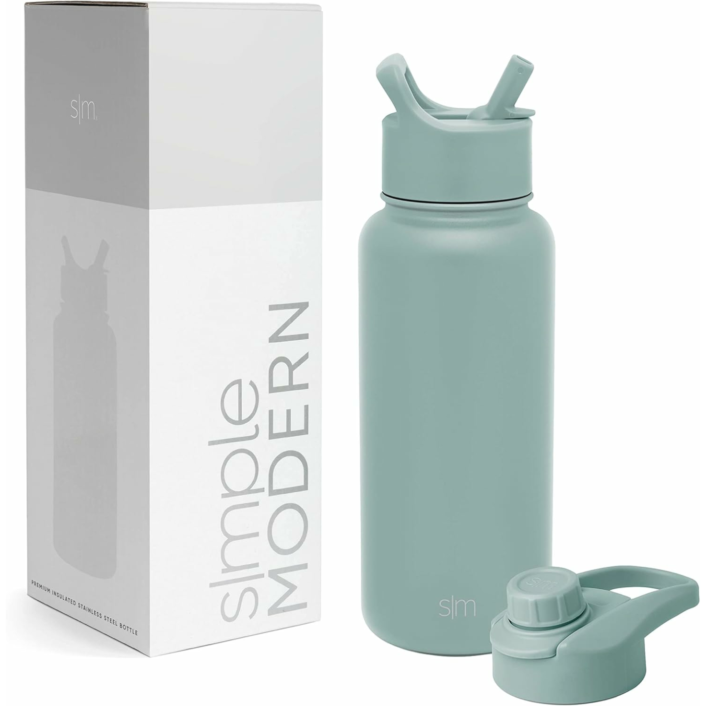 Hydration Made Simple Modern Water Bottle with Straw