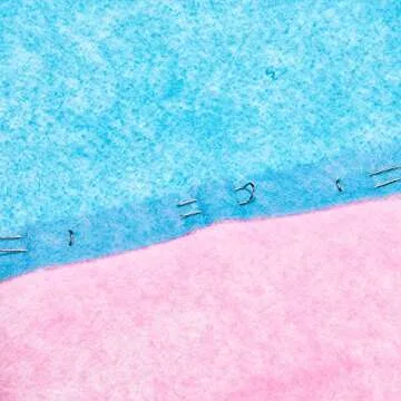 200 Pieces Fork Pins for Quilting Sewing Double Pins Needlecraft Blocking Pins Pins Stainless Steel U-pins for DIY Sewing Jewelry Craft Making, 0.91 x 0.2 Inch